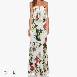 Women's Strapless V Neck Dress